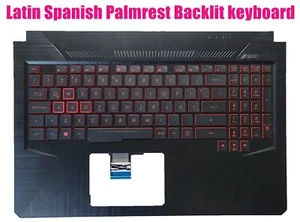 Tastiera Latino-Spagnola Palmrest per Asus FX504G/FX504GD/FX504GM/FX80G - Foto 1 di 2