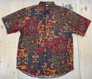 TERRITORY ADVANCE - Camisa De Patinaje Papá Abstracta Hip Hop Años 90 De Colección, Para Hombres XL - Imagen 1 de 10