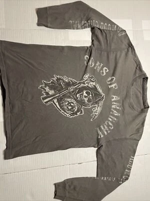Sons of Anarchy Camiseta Manga Larga Gris Medio Foto 1 de 4