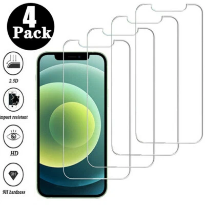 For iPhone 17 16 15 14 13 12 11 Pro Max X XR 16E Tempered Glass Screen Protector - Image 1 of 4