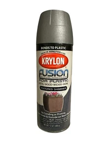 NEW Graphite Textured Shimmer Krylon Fusion for Plastic Grey Aerosol Spray Paint - Picture 1 of 2