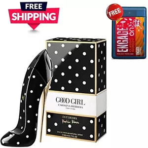GOOD GIRL NEW YORK By CAROLINA HERRERA Dot Drama Black 2.7 Oz Free Mini Spray - Picture 1 of 6