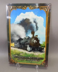 Durango & Silverton Narrow Gauge Railroad Train Sign Plaque 18x12 Historic Metal - Picture 1 of 2