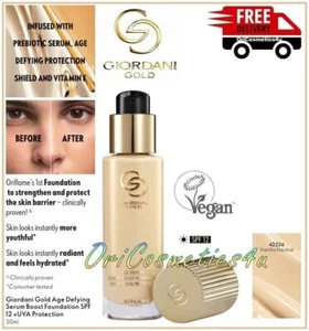 Base Oriflame Giordani Gold Age Defying Serum Boost SPF12 vainilla neutra - Imagen 1 de 3