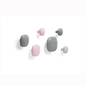 Wooden Wall Hooks - Coloured. Clothes Towel Robe Coat Hanger Nursery Bathroom - Picture 1 of 1