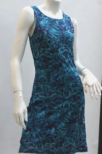 Vintage 90s Knit Blue Bodycon Midi Dress By My Michelle - Picture 1 of 8