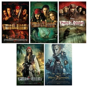 Pirates of the Caribbean 5 Poster Canvas 11" x 17" SET - MSET52 - Picture 1 of 4