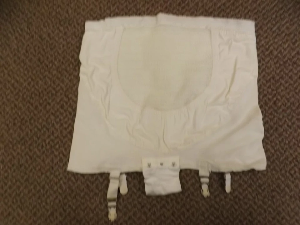 Rare Vtg 60s NEW Rubber Wear 2 Ways Open Bottom Garters Girdle Panties XL 31/32 - Image 1 of 4