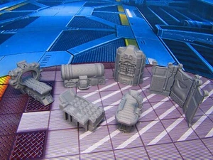 6 pz Doctor's Medical Med Bay scenario scatter terrain miniatura stampato in 3D 28/32 - Foto 1 di 7