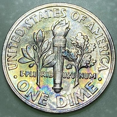 Roosevelt Dime, Improperly Annealed And Misaligned O, R. 2000-P - Image 1 of 4