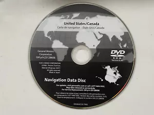 2007 08 09 10 2011 GMC AVALANCHE TAHOE NAVIGATION DVD 22880386 VER 8.0c OEM - Picture 1 of 12