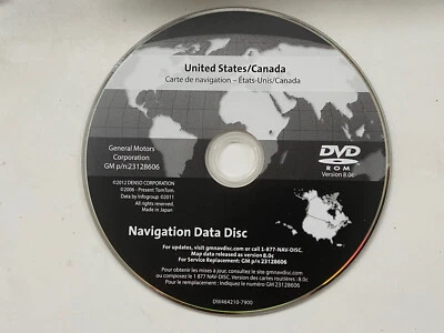 2007 08 09 10 2011 GMC AVALANCHE TAHOE  NAVIGATION DVD 22880386 VER  8.0c OEM🟠 - Image 1 of 4