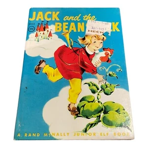 Jack And The Beanstalk A Rand McNally Junior Elf Book - HC 1959 - Foto 1 di 3