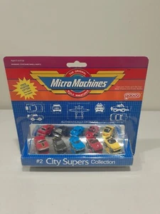 Micro Machines #2 City Supers Collection Galoob Vintage Cars #6400 New - Picture 1 of 20
