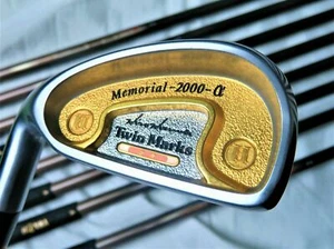K18Gold Left HONMA TWIN MARKS Memorial 2000α 2STAR R-FLEX 9PC IRONS SET - Picture 1 of 6