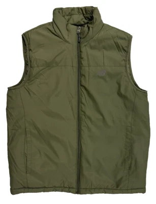 NEW BALANCE Puffer Tech Vest Size M, Olive Green, NEW NWOT - Image 1 of 4