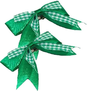PEPITA Bow Schleifen HAARSPANGEN Rockabilly 50s Haarschmuck Schleife Grün 1 Paa - Bild 1 von 2