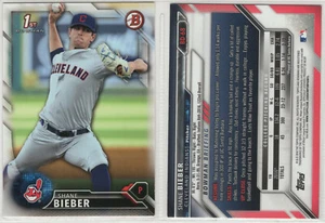 2016 1. Bowman Entwurf Basispapier BD68 Shane Bieber Indianer - Bild 1 von 1