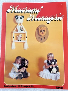 Gaylemot 011 MACRAME MENAGERIE 20pg booklet 11 Projekte Sharon Lusk 1978 - Bild 1 von 14