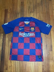 BARCELONA 2019 2020 HOME FOOTBALL SHIRT SOCCER JERSEY NIKE AJ5532-456 sz XL MEN - Picture 1 of 11