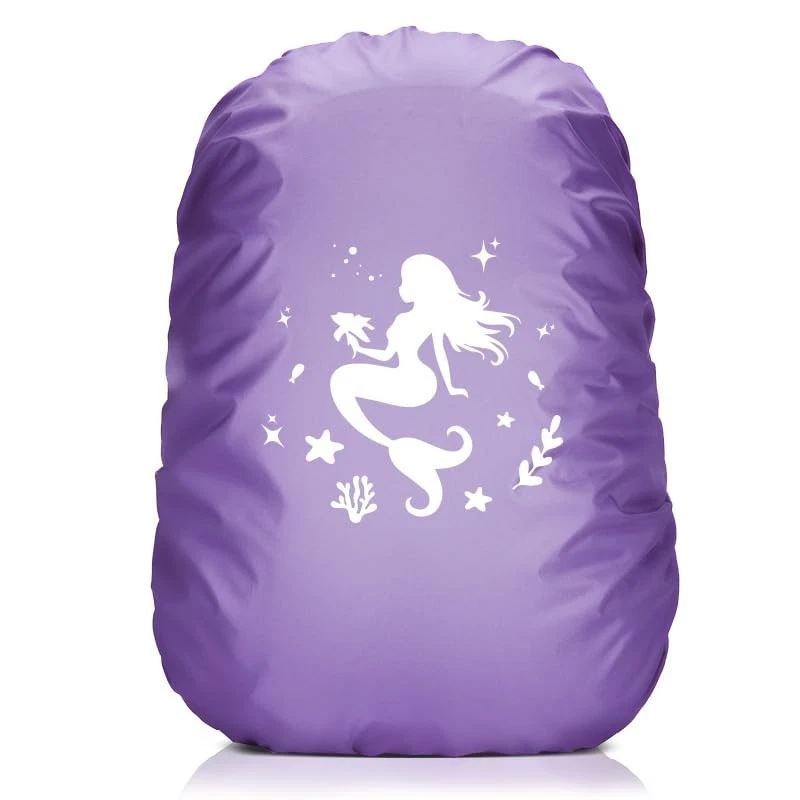 LSFYSYD Meerjungfrauen-Rucksack Für Mädchen, Ca. 32 Cm – Mit Glitzer, Wasserabweisend, Verstellbare Träger