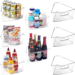 Organizer für 28" Durchmesser Ecke Lazy Susan - Kunststoffbehälter mit Griffen 8er Pack - Bild 1 von 8