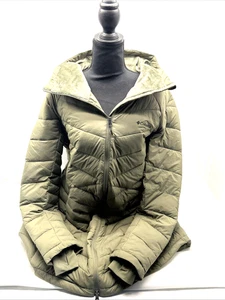 Columbia Joy Peak II Mid Jacket Hood Green/Gold Interior Omni Heat Sz XXL Women - Picture 1 of 13