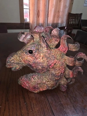 Vintage Brutalist Bronze HORSE Head Bust SCULPTURE Metal Art Ricardo Preciado  - Image 1 of 4