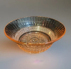 Vintage Pink Depression Serving Salad Bowl Queen's Lace Pattern - Picture 1 of 21