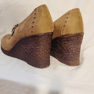 Vintage Women's Shoes Platform Heels Brown Tan by Lower East Side Size 9 - Image 1 of 4