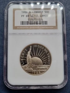 1986 S Statue of Liberty Half Dollar Commemorative PF69 Ultra Cameo NGC #93848 - Picture 1 of 2