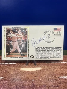 Bob Horner Signed Gateway FDC 4 Home Runs Cachet Auto - Picture 1 of 1