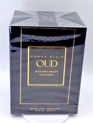 Perry Ellis OUD BLACK VAINILLA ABSOLUT 3,4 oz/100 ml Eau De Parfum UNISEX Spray Foto 1 de 4