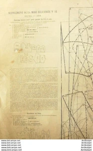 La Mode illustree 1891 # 14 & son Patron with Pattern - Picture 1 of 4