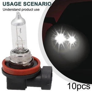Ultra White Fog Halogen Bulbs for Car Headlamp Pack of 10pcs H11 12V 55W - Picture 1 of 12