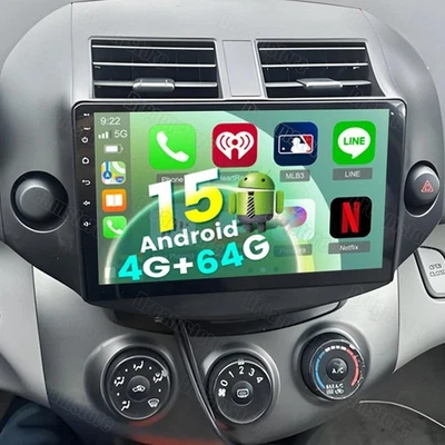 Radio estéreo para automóvil Android 15.0 Carplay GPS WIFI 4G+64G para Toyota RAV4 2007-2012 Foto 1 de 4
