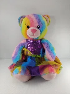 Build A Bear Rainbow Hugs With Sequined Tutu - Picture 1 of 10