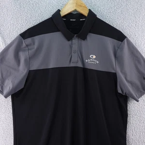 Nike Golf Dri Fit Bandon Dunes Performance Stretch Polo Shirt Men's M Black Gray - Picture 1 of 7
