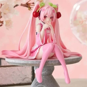Neu Hatsune Miku Anime Figur Spielzeug Pink Cherry Kleid MIKU Kawaii Cartoon - Bild 1 von 7