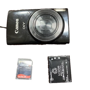 Canon IXY 190 Digitalkamera schwarz mit Akku & Speicherkarte getestet Japan gebraucht - Bild 1 von 6