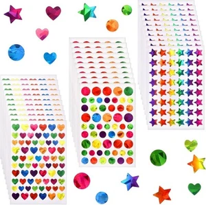 1710 PCS Holographic Stickers, Sparkly Star Stickers for Kids Reward School - Picture 1 of 7