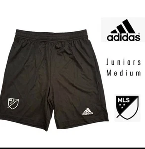 Adidas Kids Black MLS Activewear Shorts -New - Picture 1 of 8