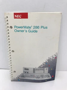 NEC POWERMATE 286 PLUS OWNER'S GUIDE MANUAL 819-180208-000 - Picture 1 of 8