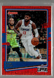 2020-21 Donruss Holo Red Laser #55 Paul George /99