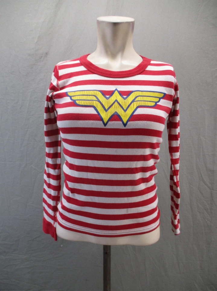 Пижамный топ Hanna Andersson Wonder Woman для девочек размер 12 100% органический хлопок 702 - Изображение 1 из 4