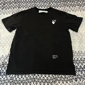 2013 Off White Virgil Abloh T Shirt Main Label Mens XLarge Authentic Milan Italy - Picture 1 of 11