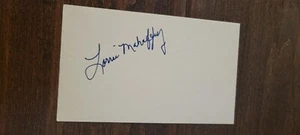LAURIE MAHAFFEY SIGNED AUTO 3X5 INDEX CARD HAPPY DAYS JENNIFER MORK AND MINDY - Picture 1 of 1