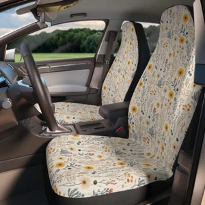 Floral Boho Hippie Car Seat Covers Car Decor Vehicle Hippie Van Seat Cover - Picture 1 of 8