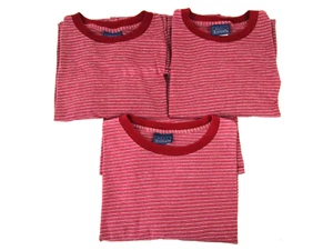 Vintage 90er Basic Edition rot gestreiftes T-Shirt Größe XL Paket x3 Grunge Skater Y2K - Bild 1 von 21