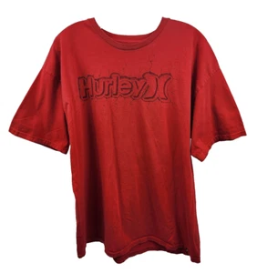 Camiseta Hurley Para Hombre Manga Corta Clásica Cuello Redondo Gráfica Roja Talla XL - Imagen 1 de 10